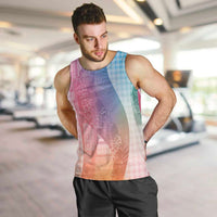 Polynesian Tribal Pattern Patchwork Picturesque Men Tank Top Holographic