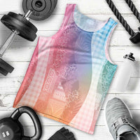 Polynesian Tribal Pattern Patchwork Picturesque Men Tank Top Holographic