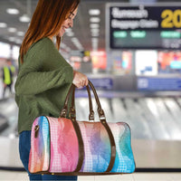 Polynesian Tribal Pattern Patchwork Picturesque Travel Bag Holographic