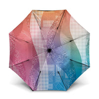 Polynesian Tribal Pattern Patchwork Picturesque Umbrella Holographic