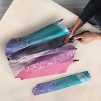 Polynesian Tribal Pattern Patchwork Picturesque Umbrella Holographic