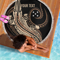 Personalized Solomon Islands Crocodile Beach Blanket Hapi Isles - Independence Anniversary LT7 - Polynesian Pride