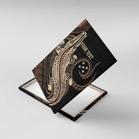 Personalized Solomon Islands Crocodile Canvas Wall Art Hapi Isles - Independence Anniversary