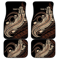 Personalized Solomon Islands Crocodile Car Mats Hapi Isles - Independence Anniversary LT7 - Polynesian Pride