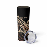 Personalized Solomon Islands Crocodile Skinny Tumbler Hapi Isles - Independence Anniversary