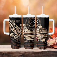 Personalized Solomon Islands Crocodile Tumbler With Handle Hapi Isles - Independence Anniversary