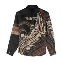 Personalized Solomon Islands Crocodile Women Casual Shirt Hapi Isles - Independence Anniversary