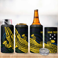 Personalized Solomon Islands Independence Anniversary 4 in 1 Can Cooler Tumbler Crocodile Mix Tapa