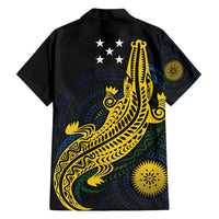Personalized Solomon Islands Independence Anniversary Hawaiian Shirt Crocodile Mix Tapa