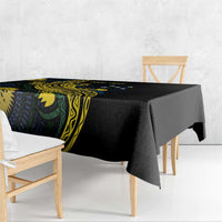 Personalized Solomon Islands Independence Anniversary Tablecloth Crocodile Mix Tapa