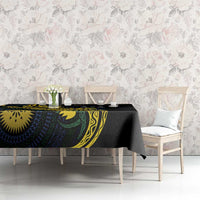 Personalized Solomon Islands Independence Anniversary Tablecloth Crocodile Mix Tapa
