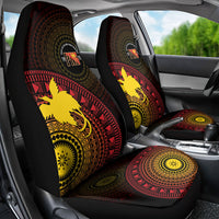 Papua New Guinea Independence Car Seat Cover Tapa Circle