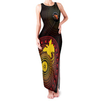 Papua New Guinea Independence Personalized Family Matching Tank Maxi Dress and Hawaiian Shirt Tapa Circle