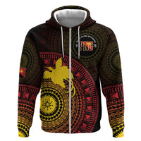 Papua New Guinea Independence Personalized Hoodie Tapa Circle