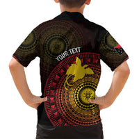 Papua New Guinea Independence Personalized Kid Hawaiian Shirt Tapa Circle