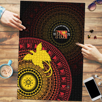 Papua New Guinea Independence Puzzle Tapa Circle