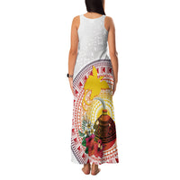 Hapi De Bilong Indipendens Papua New Guinea Family Matching Tank Maxi Dress and Hawaiian Shirt PNG Lime Pot