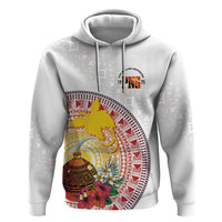 Hapi De Bilong Indipendens Papua New Guinea Hoodie PNG Lime Pot LT7 Pullover Hoodie White - Polynesian Pride