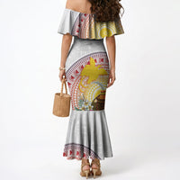 Hapi De Bilong Indipendens Papua New Guinea Mermaid Dress PNG Lime Pot LT7 - Polynesian Pride