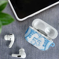 Bula Fiji Day 55th Anniversary Masi Tapa AirPods Case Emerald Jubilee - Turquoise LT7 - Polynesian Pride