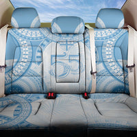 Bula Fiji Day 55th Anniversary Masi Tapa Back Car Seat Cover Emerald Jubilee - Turquoise - Polynesian Pride