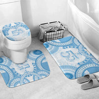 Bula Fiji Day 55th Anniversary Masi Tapa Bathroom Set Emerald Jubilee - Turquoise - Polynesian Pride