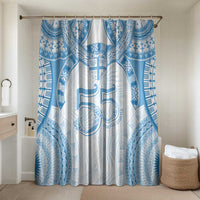 Bula Fiji Day 55th Anniversary Masi Tapa Bathroom Set Emerald Jubilee - Turquoise - Polynesian Pride