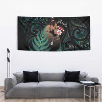 Maori Hongi Valentine Tapestry Aroha Ahau Ki A Koe
