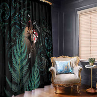 Maori Hongi Valentine Window Curtain Aroha Ahau Ki A Koe