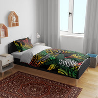 Vanuatu Indipendens Dei Bedding Set Mix Traditional Sand Drawing