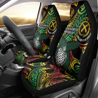 Vanuatu Indipendens Dei Car Seat Cover Mix Traditional Sand Drawing