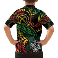 Vanuatu Indipendens Dei Hawaiian Shirt Mix Traditional Sand Drawing