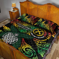 Vanuatu Indipendens Dei Quilt Bed Set Mix Traditional Sand Drawing