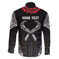 Personalized Talofa Samoa Family Matching Off Shoulder Short Dress and Hawaiian Shirt Ulafala With Toa Nifo'oti - Black