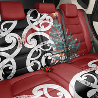 New Zealand Silver Fern Christmas Tree Back Car Seat Cover Meri Kirihimete - Polynesian Pride