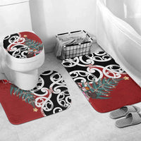 New Zealand Silver Fern Christmas Tree Bathroom Set Meri Kirihimete - Polynesian Pride