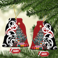 New Zealand Silver Fern Christmas Tree Ceramic Ornament Meri Kirihimete - Polynesian Pride