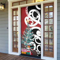 New Zealand Silver Fern Christmas Tree Door Cover Meri Kirihimete - Polynesian Pride