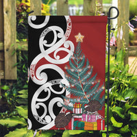New Zealand Silver Fern Christmas Tree Garden Flag Meri Kirihimete - Polynesian Pride