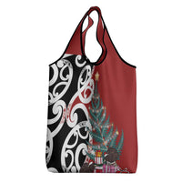 New Zealand Silver Fern Christmas Tree Grocery Bag Meri Kirihimete - Polynesian Pride