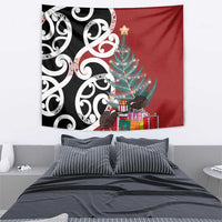 New Zealand Silver Fern Christmas Tree Tapestry Meri Kirihimete - Polynesian Pride