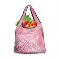 Breast Cancer Awareness Maori Grocery Bag Kia Kaha Kia Maia Kia Manawanui - Polynesian Pride