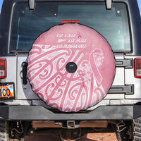 Breast Cancer Awareness Maori Spare Tire Cover Kia Kaha Kia Maia Kia Manawanui - Polynesian Pride