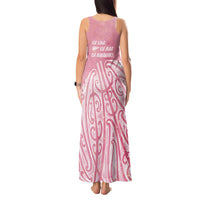 Breast Cancer Awareness Maori Tank Maxi Dress Kia Kaha Kia Maia Kia Manawanui - Polynesian Pride