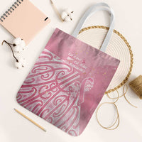 Breast Cancer Awareness Maori Tote Bag Kia Kaha Kia Maia Kia Manawanui - Polynesian Pride