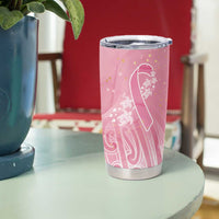 Breast Cancer Awareness Maori Tumbler Cup Kia Kaha Kia Maia Kia Manawanui - Polynesian Pride