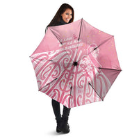 Breast Cancer Awareness Maori Umbrella Kia Kaha Kia Maia Kia Manawanui - Polynesian Pride