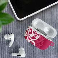 Breast Cancer Awareness Maori AirPods Case Koru Kowhaiwhai - Polynesian Pride