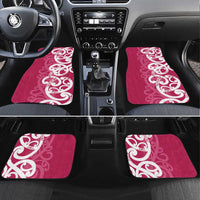 Breast Cancer Awareness Maori Car Mats Koru Kowhaiwhai - Polynesian Pride