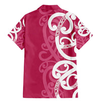 Breast Cancer Awareness Maori Family Matching Mermaid Dress and Hawaiian Shirt Koru Kowhaiwhai - Polynesian Pride